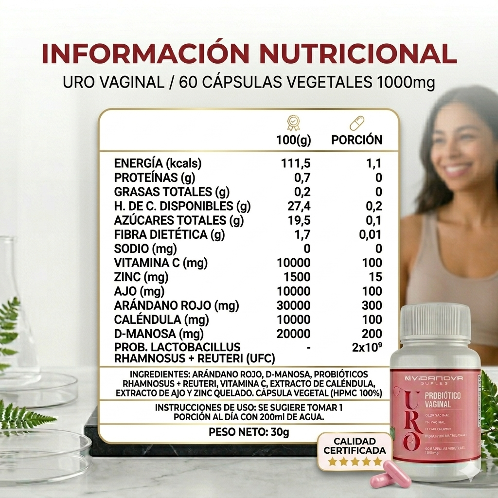 URO VAGINAL -Probiotico Femenino