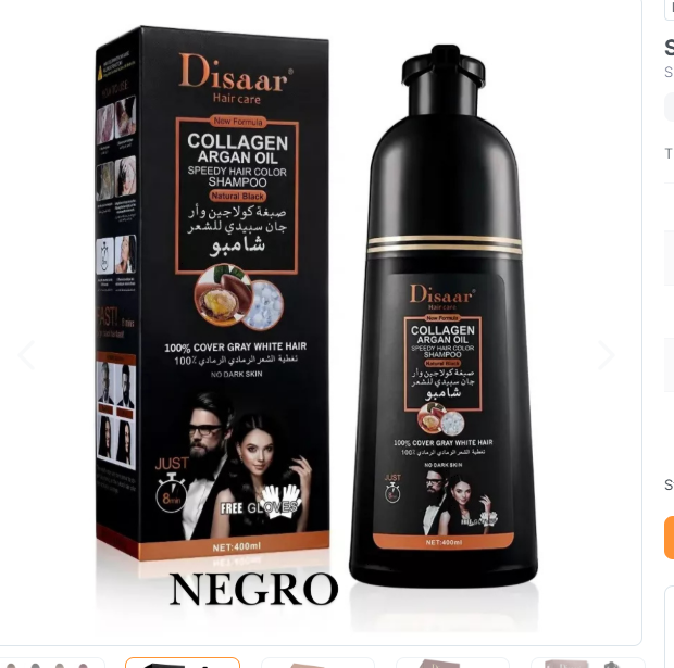 SHAMPOO COLORANTE TINTE CUBRE CANAS