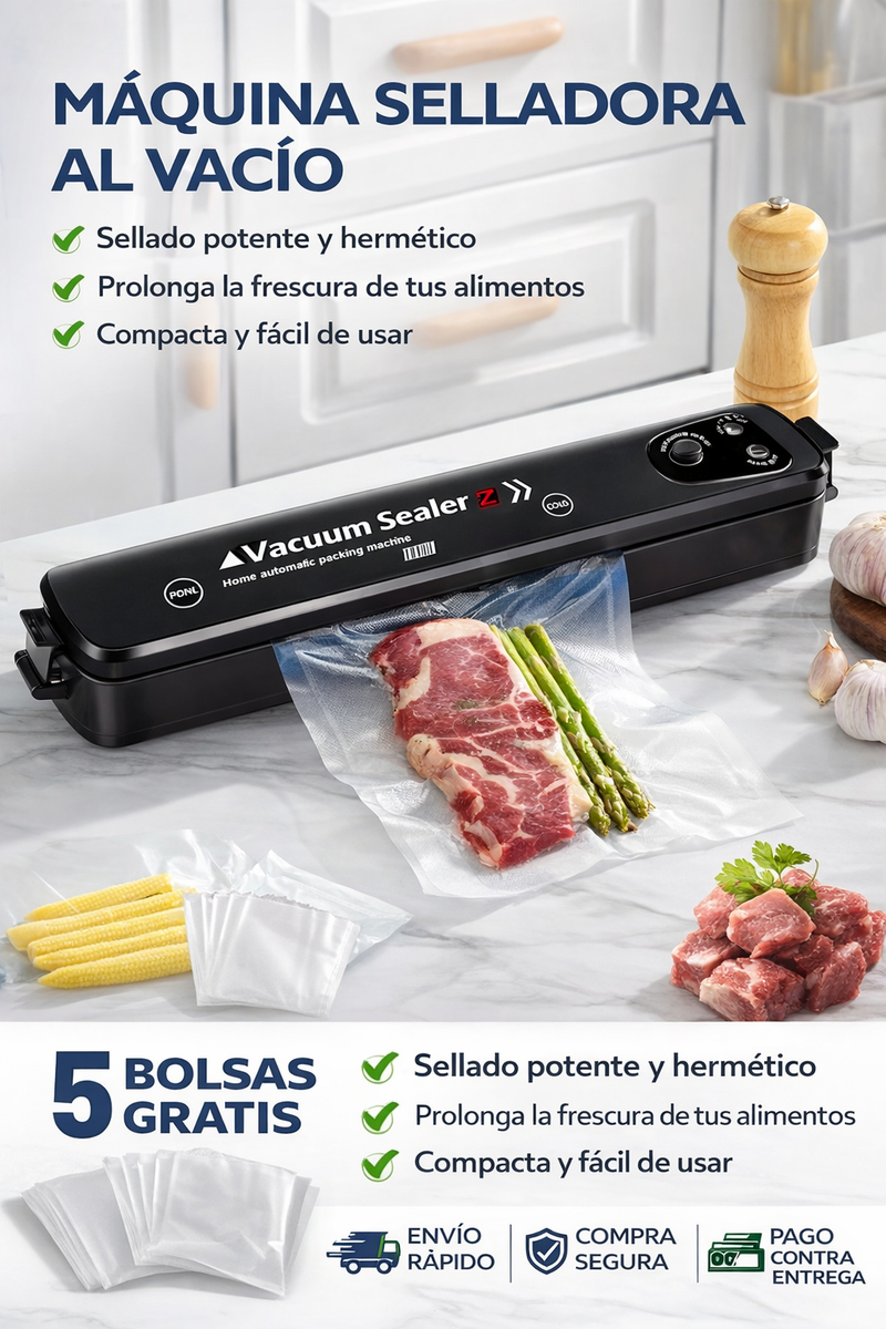 Selladora al vacío portátil inalámbrica