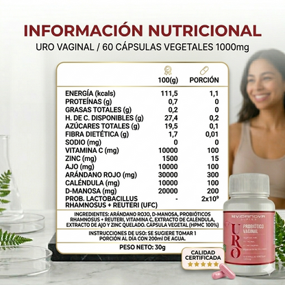 URO  VAGINAL -Probiotico Femenino