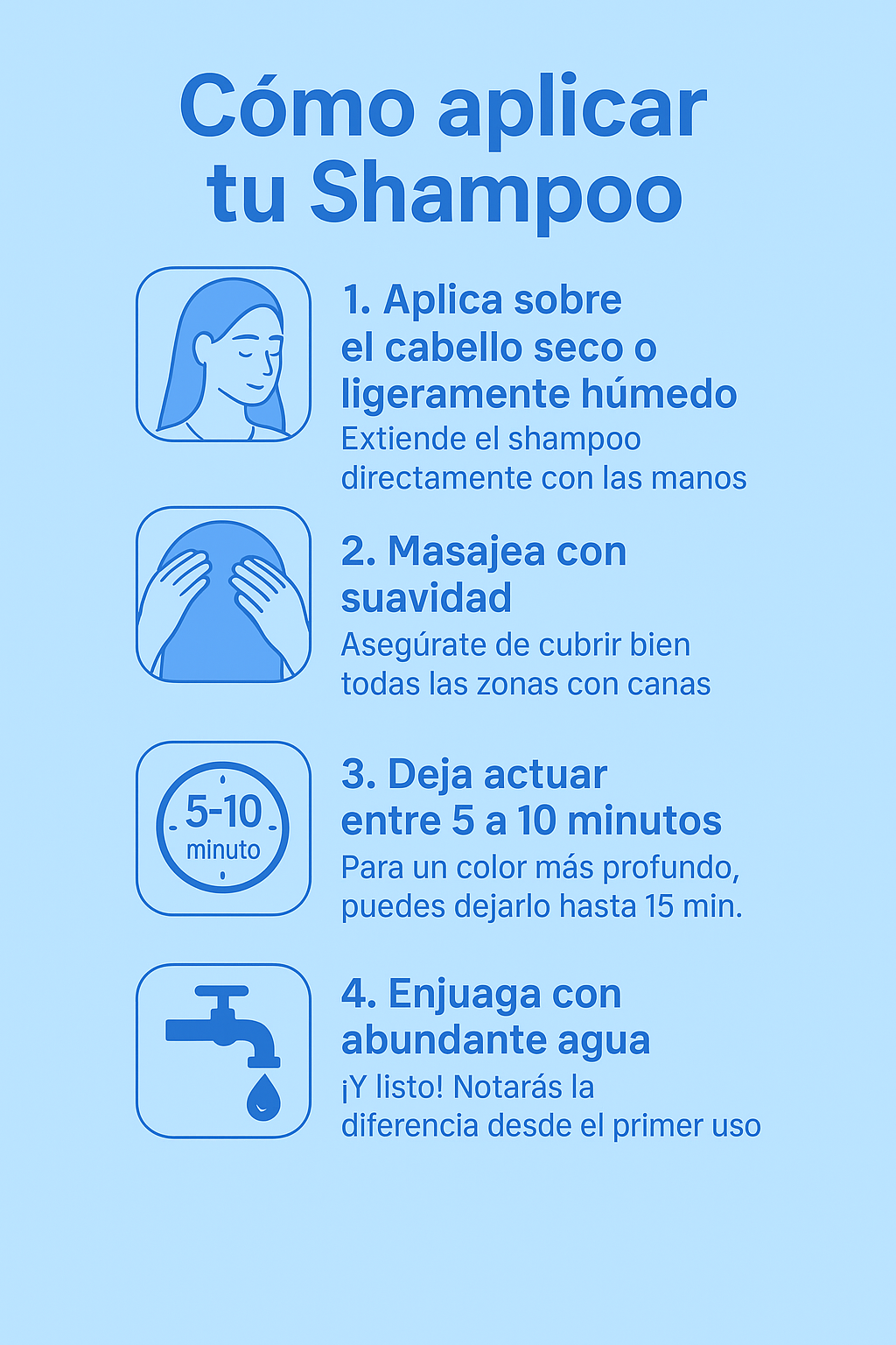 SHAMPOO COLORANTE TINTE CUBRE CANAS