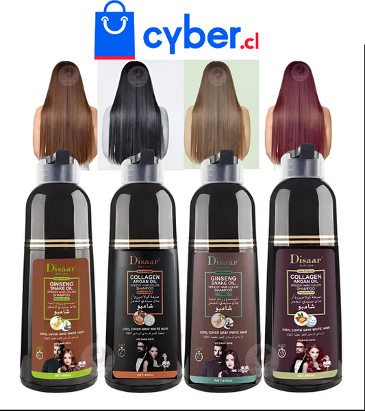 SHAMPOO COLORANTE TINTE CUBRE CANAS