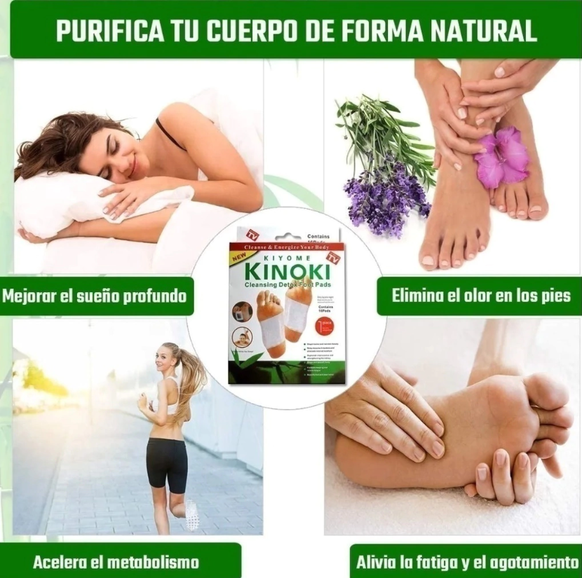 PARCHES KINOKI 10 CAJAS (100 parches)